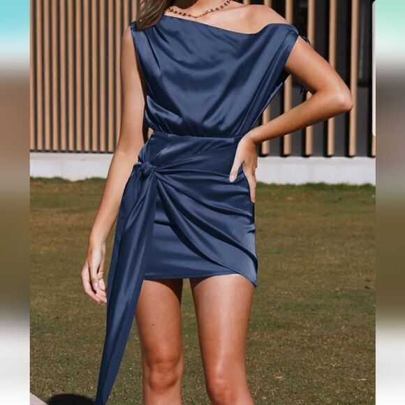 Satin One Should Dress Nwt small zesica - Picture 5 of 13